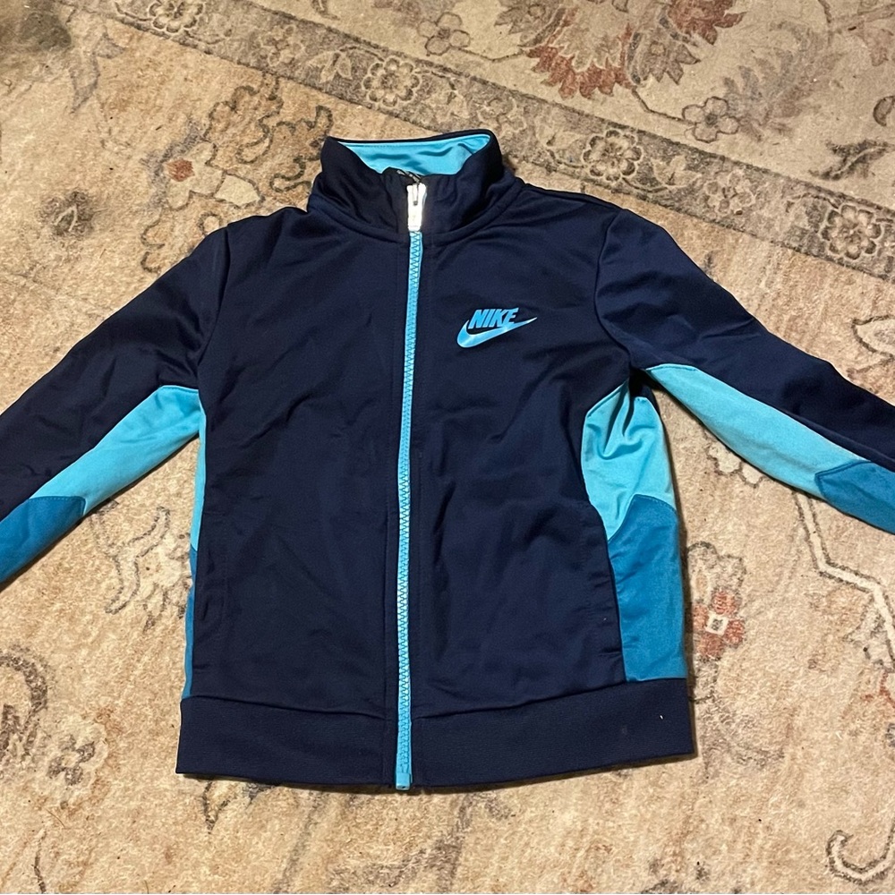 Nike Kids Jacket in Navy and Light Blue